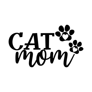 Cat Mom - Cute Cat Paws - Cat Owner & Cat Lover Gift For Women T-Shirt