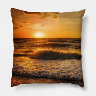 Beautiful Beach Sunset Pillow