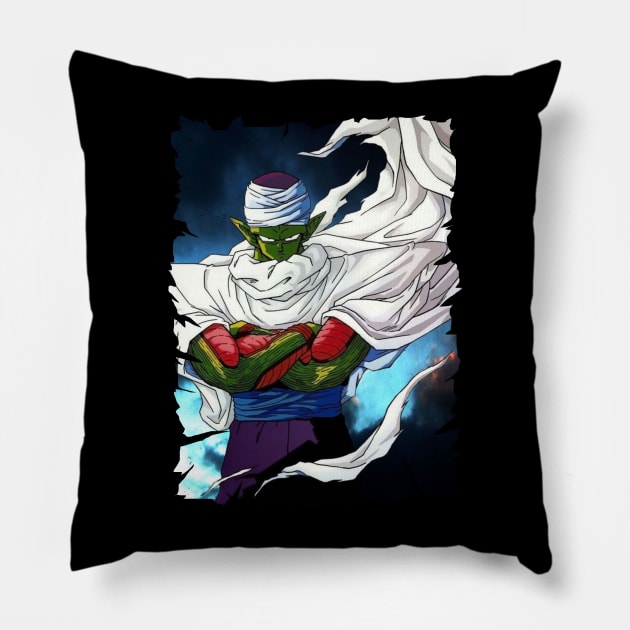 PICCOLO ANIME MERCHANDISE Pillow by Rons Frogss