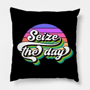 holiday seize the day design Pillow