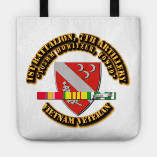 1st Battalion, 7th Artillery (105mm Howitzer, Towed) with SVC Ribbon Tote