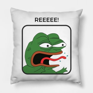 Reeeee! - Pepe Angry Pillow