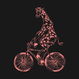 SEEMBO Giraffe Cycling Bicycle Bicycling Biking Riding Bike T-Shirt