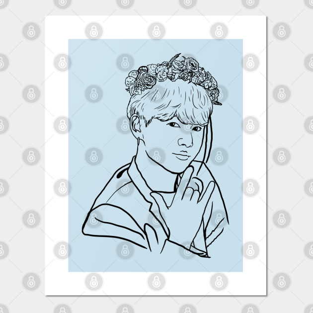 Bts Jungkook Line Art Bts Posters And Art Prints Teepublic P r o d u c t i n f o r m a t i o n : teepublic