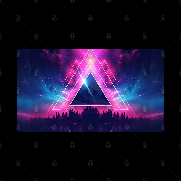 Vaporwave Triangle Chillwave Neon by Nightarcade