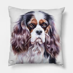 Cavalier King Charles Spaniel Watercolor - Gift For Dog Lovers Pillow