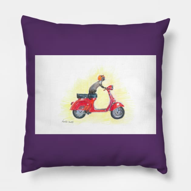 Vespa Pillow by Novaart