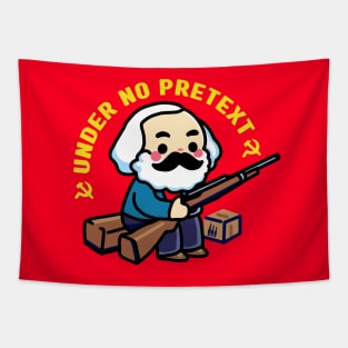 Karl Marx Under No Pretext Tapestry