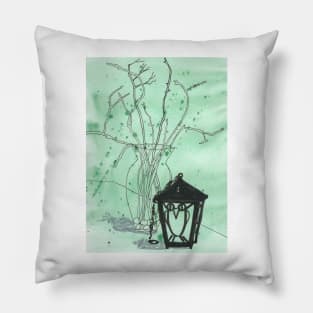 Bryn Mawr Green Owl Pillow