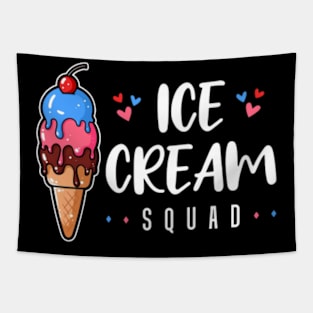 Ice Cream Squad Dripping Ice Cream Scoop Tapestry