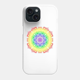 Rainbow mandala Phone Case