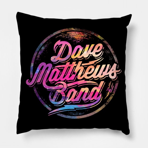 Dave Matthews Logo Circle abstrack Pillow by mashudibos