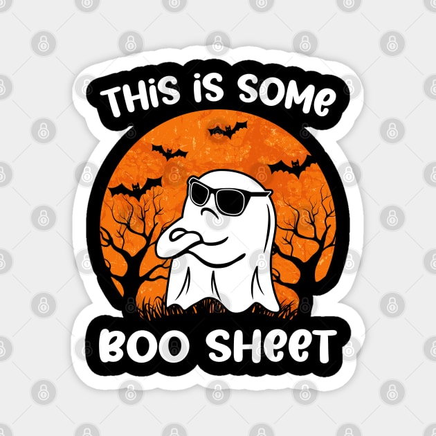 This is Some Boo Sheet Funny Halloween Ghost Magnet by UrbanLifeApparel