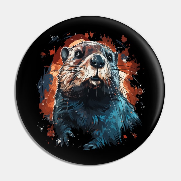Patriotic Beaver Pin by JH Mart