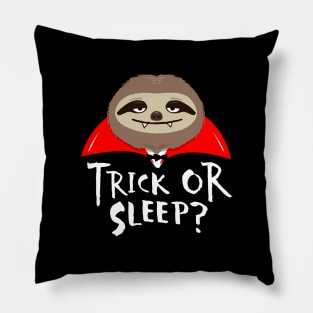 Sloth Halloween Vampire Funny Trick or Sleep? Pillow