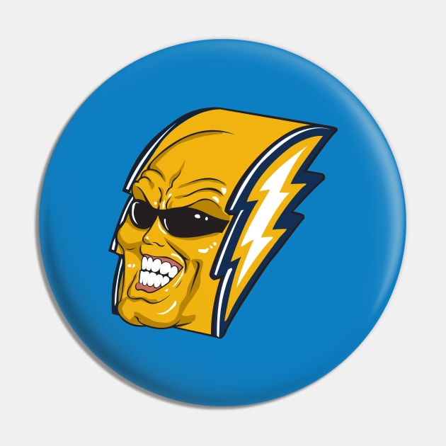 Los Angeles Chargers Bolt Man Pin by stayfrostybro