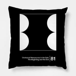 The Beginning and the End / Minimal Style Graphic Artwork Pillow