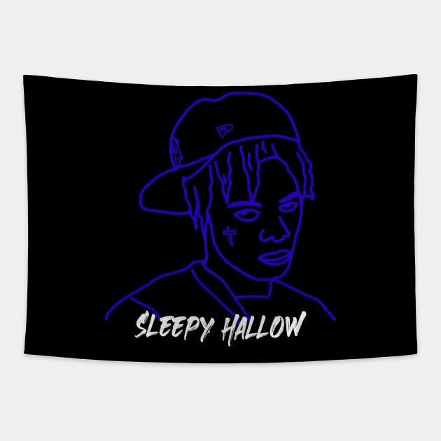 sleepy hallow sketch fanmade Tapestry by rsclvisual