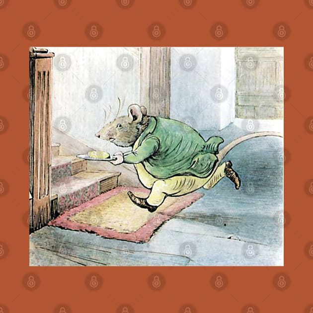 Rat Escaping with Butter - Tale of Samuel Whiskers - Beatrix Potter by forgottenbeauty