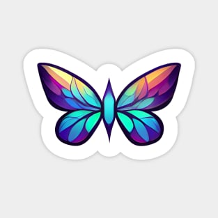 Gemstone Colorful Diamond  Butterfly Magnet