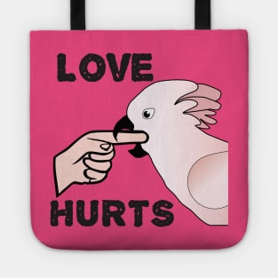 Love Hurts - Moluccan Cockatoo Parrot Tote