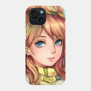 Cute Brown Hair Anime Girl Phone Case