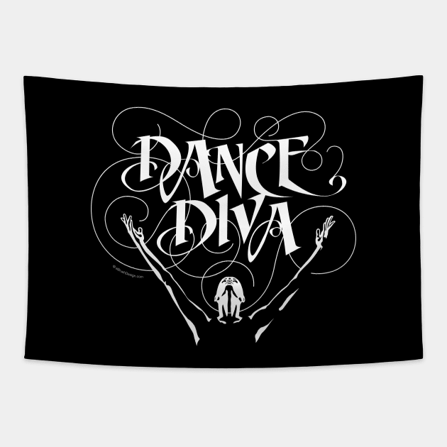 Dance Diva Tapestry by eBrushDesign