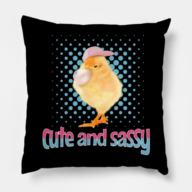 Baby Chick - Cute and Sassy Pillow by Suneldesigns