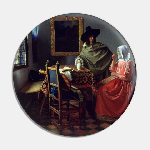 The Glass of Wine by Jan Vermeer Pin by Classic Art Stall