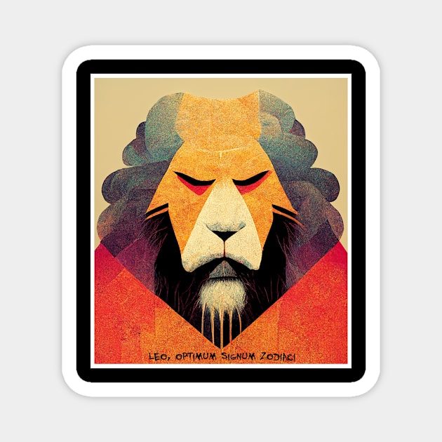 lion, , optimum signum zodiaci Magnet by ElArrogante