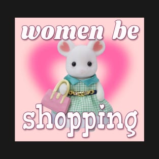 Calico Critter Sylvanian Families Women Be Shopping Mouse Lady T-Shirt