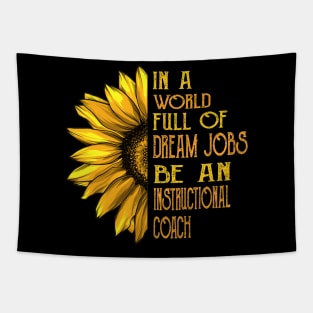 Funny Sunflower Instructional Coach Tapestry