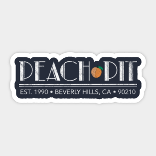 Peach Pit Stickers Teepublic