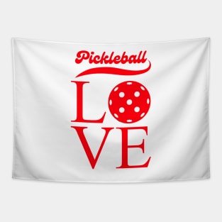 LOVE  Pickleball  , cute design for pickleball players to wear at games and tournaments, Retro style Tapestry