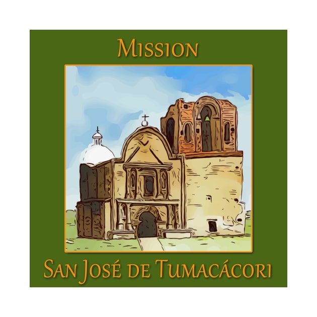 Mission San José de Tumacácori in Arizona by WelshDesigns