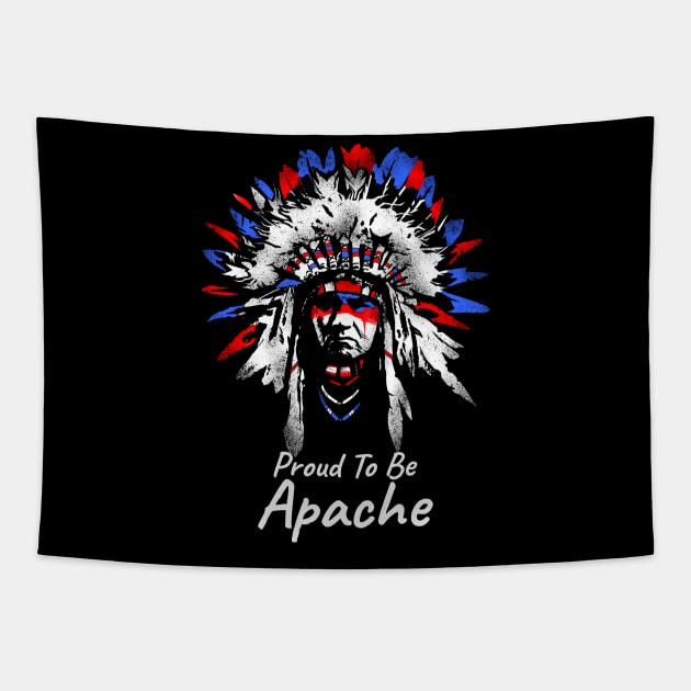 Proud To Be Apache Tapestry by Styr Designs