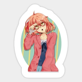 Mirai Kuriyama Bunny - Kyoukai no Kanata Sticker for Sale by Awesomedeer