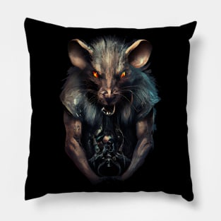 Horror Demon Rat Pillow