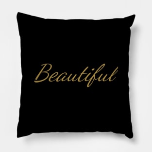 Beautiful Typography Art Minimal Design Pillow