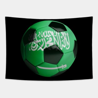 Saudi Arabia Soccer Ball Tapestry