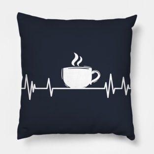 coffee Heartbeat,Lifeline cafe Pillow