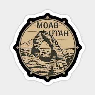 Moab Utah Vintage Outdoor Magnet