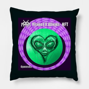 Planet X Aliens UFO Invasion Pillow