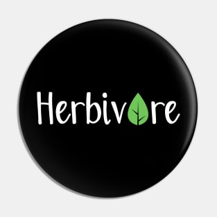 Herbivore typography Pin