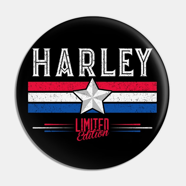 Harley Name Limited Edition Vintage Retro Customized Personalized Custom Named Harley Gift Pin by CreativeShirt