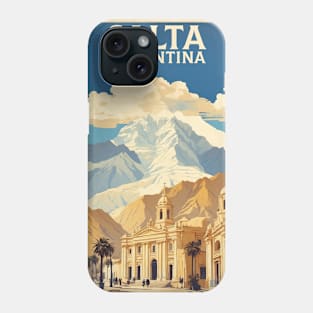 Salta Argentina Vintage Tourism Poster Phone Case