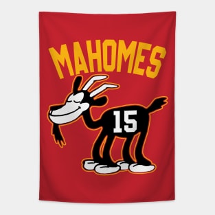 Mahomes GOAT, Steamboat Willie Goat Tapestry