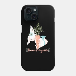 Hase Möhre Kleine Prinzessin Blumen Süß Phone Case