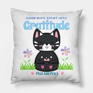 Good days Start with Gratitude Pillow