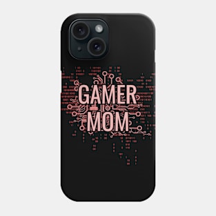 GAMER MOM Cyber Pink circuit Phone Case